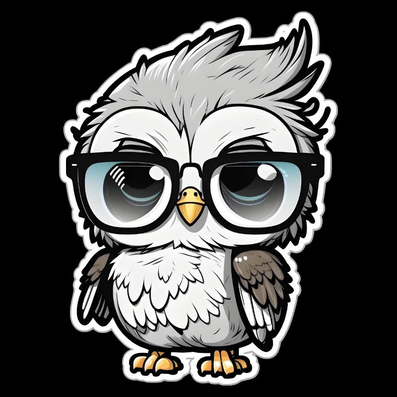 coole Eule mit Sonnenbrille