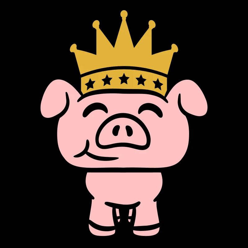 Cochon Roi Reine Prince héritier Princesse