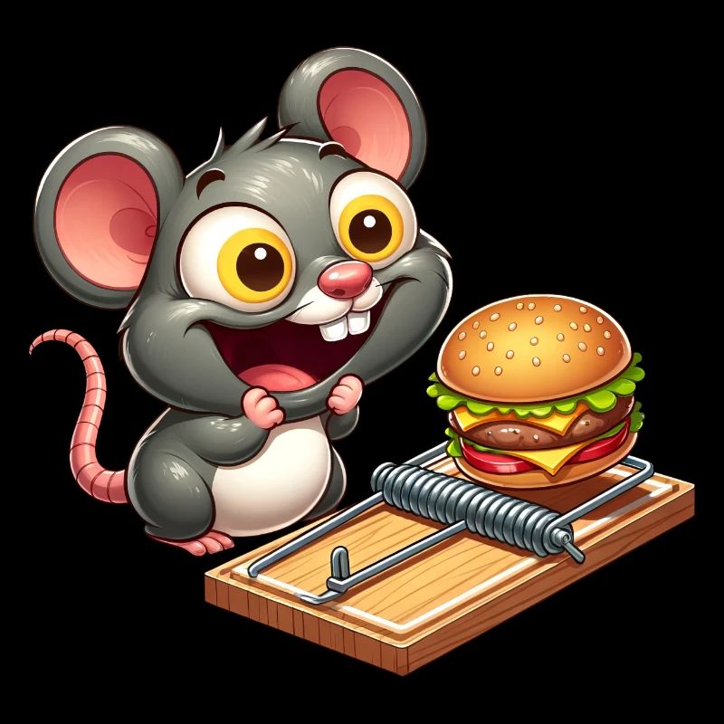 Mouse Rat Mousetrap Hamburger