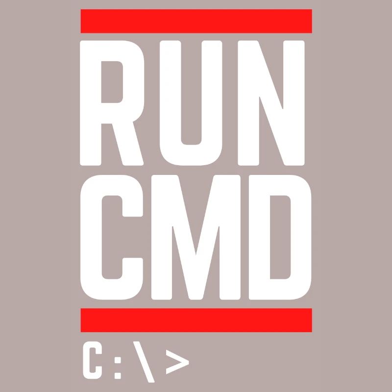 Run CMD Lustiger Spruch Informatik Nerd Code