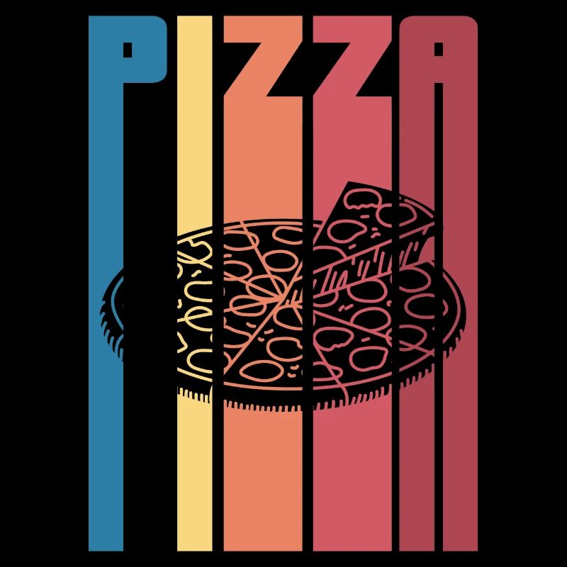 pizza retro colourful Design for a pizza retro