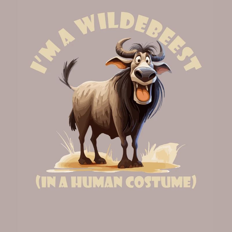 Ich Bin Ein Gnu Witziges Halloween Kostüm Gnu