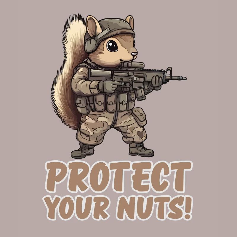 Protect Your Nuts Ninja Squirrel