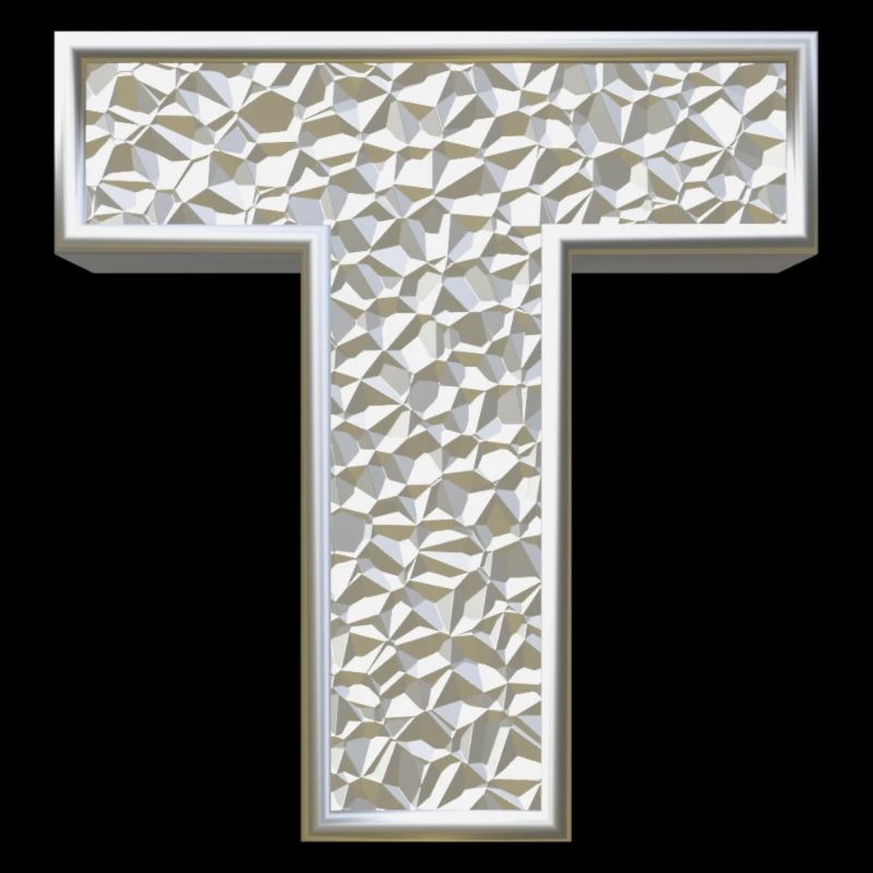 T, letter, initial, monogram,