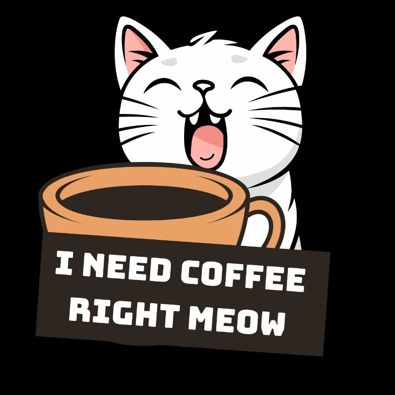 I need coffee right now coffee cats gift