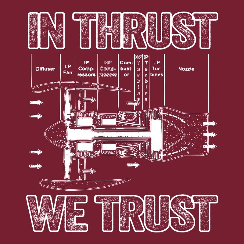 In Thrust We Trust - Vintage Design