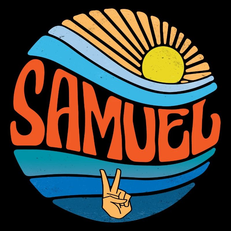 Samuel Hemd Vintage Sunset Samuel Groovy Tie Dye