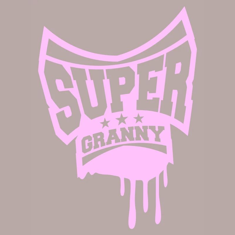 Super Granny Stempel Oma Graffiti Großmutter