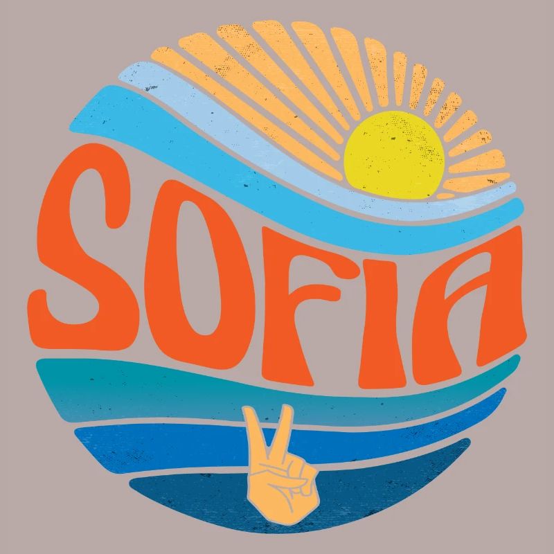 Sofia Hemd Vintage Sunset Sofia Groovy Tie Dye