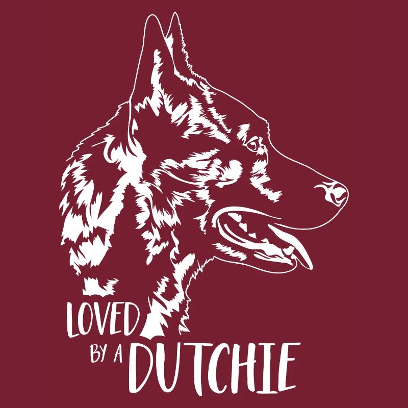 Loved by a Dutchie Hollandse Herder Hundespruch