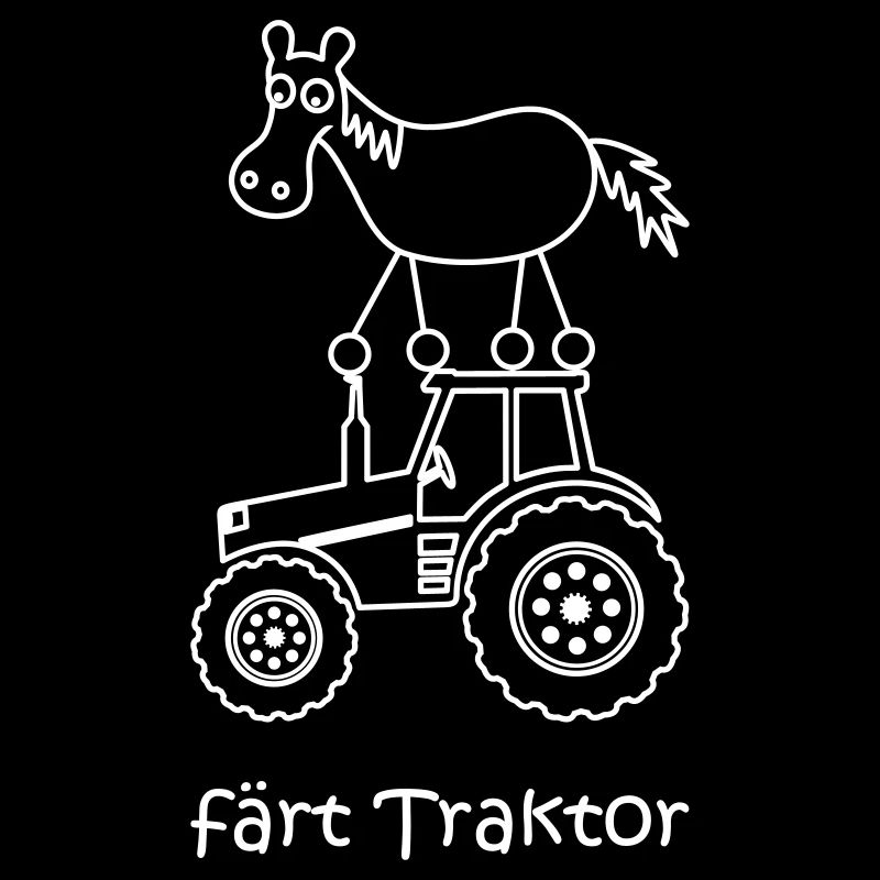 färt Traktor, färt, Traktor, lustiges Pferd