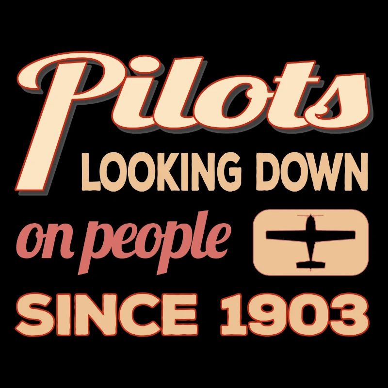 Pilots looking down on people - Pilot Geschenk