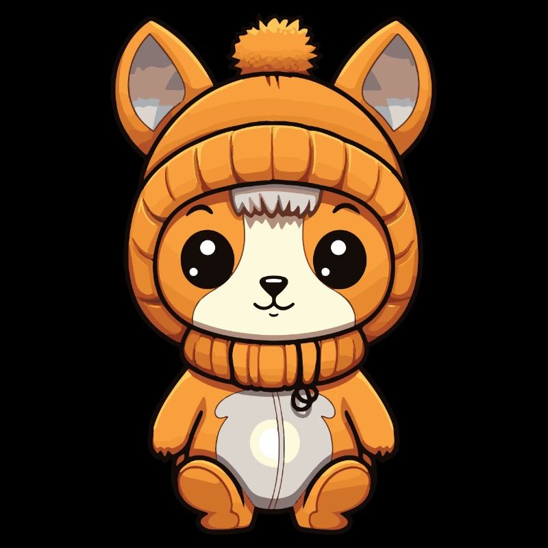 Eichhörnchen Winter Comic Niedlich