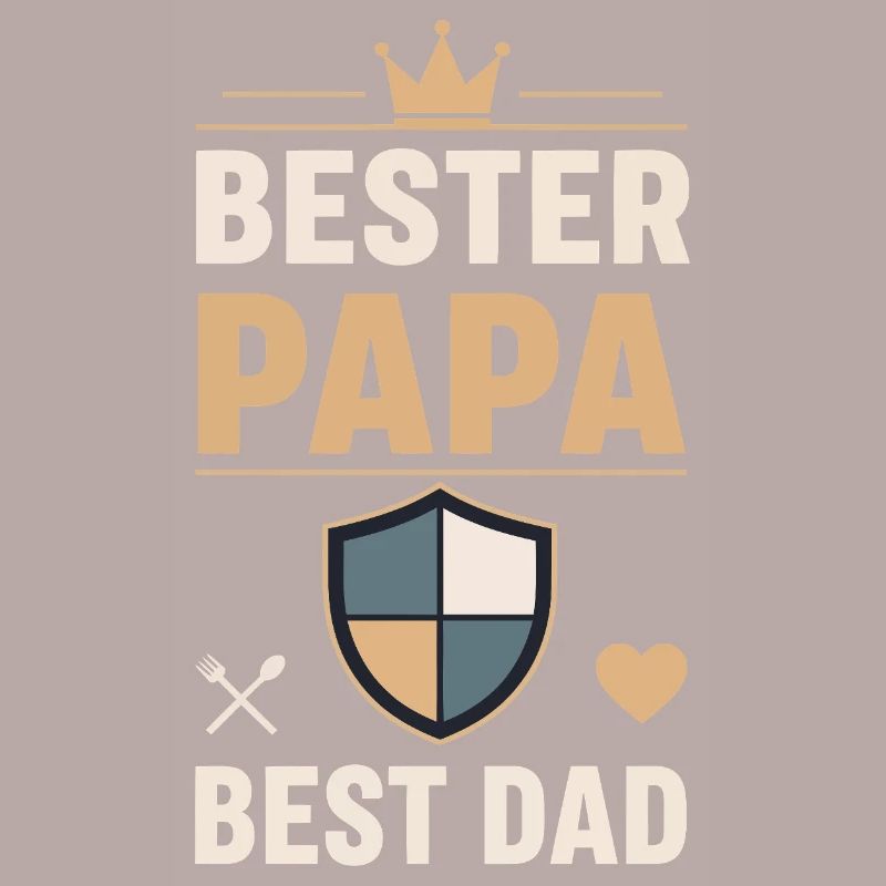Bester Papa Schild Design