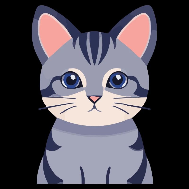 graue Katze süß