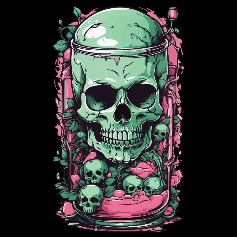Goth Skull Candy Pastel Gothic Weirdcore Design