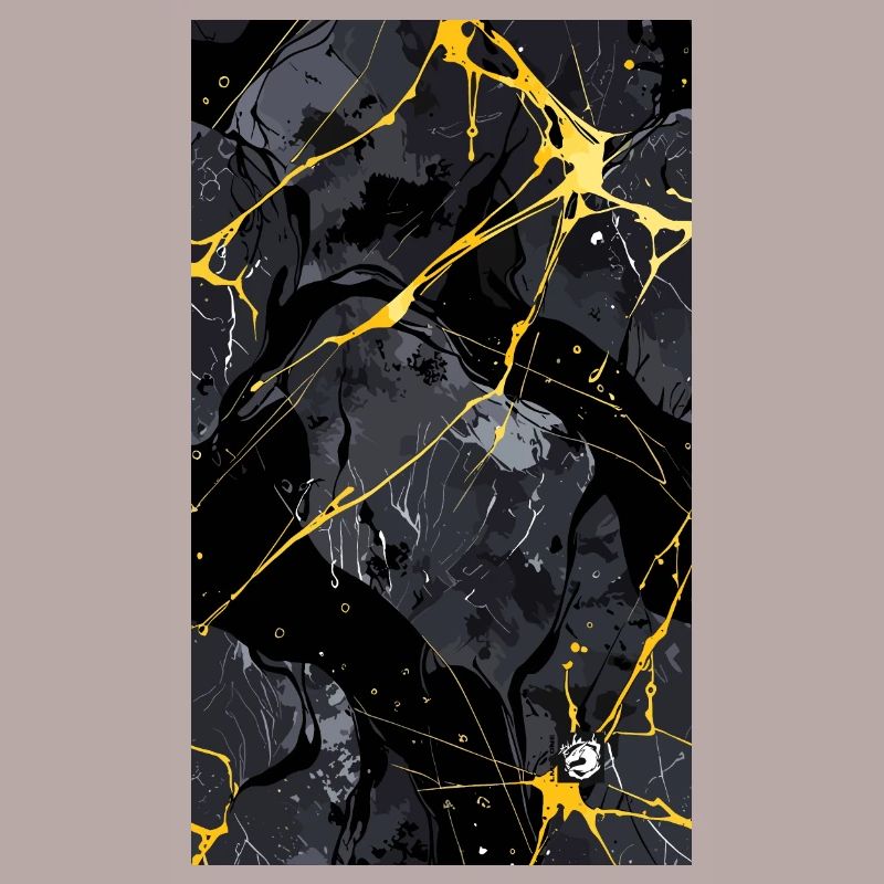 Marmor Marmor Granit schwarz und golden oder GF