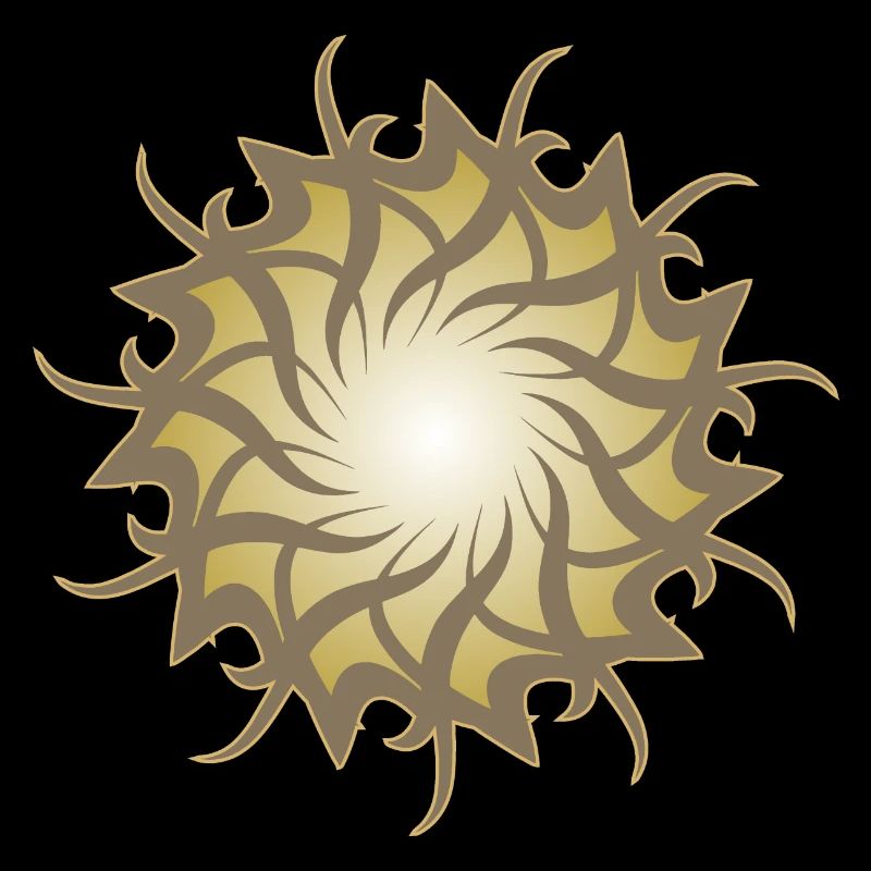 Esoteric 3d galaxy star sun