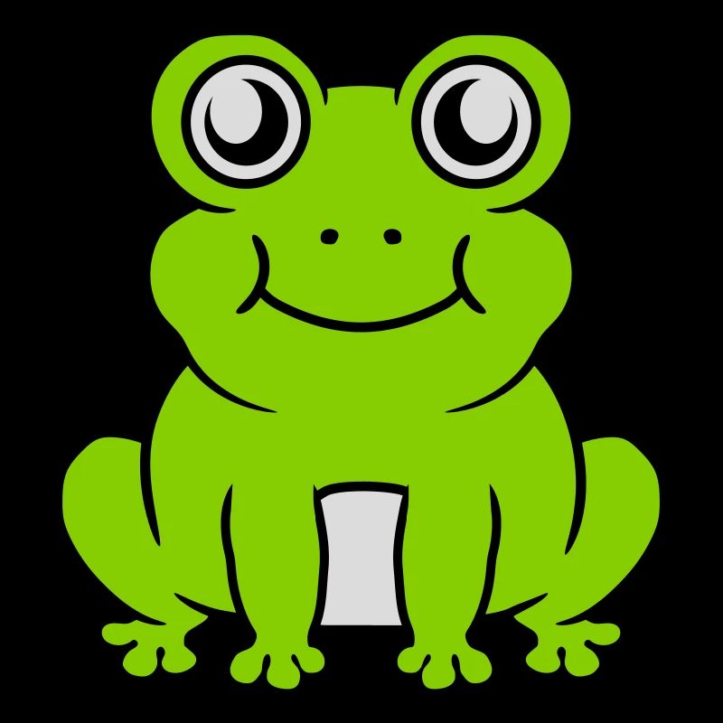 Petite grenouille douce assise