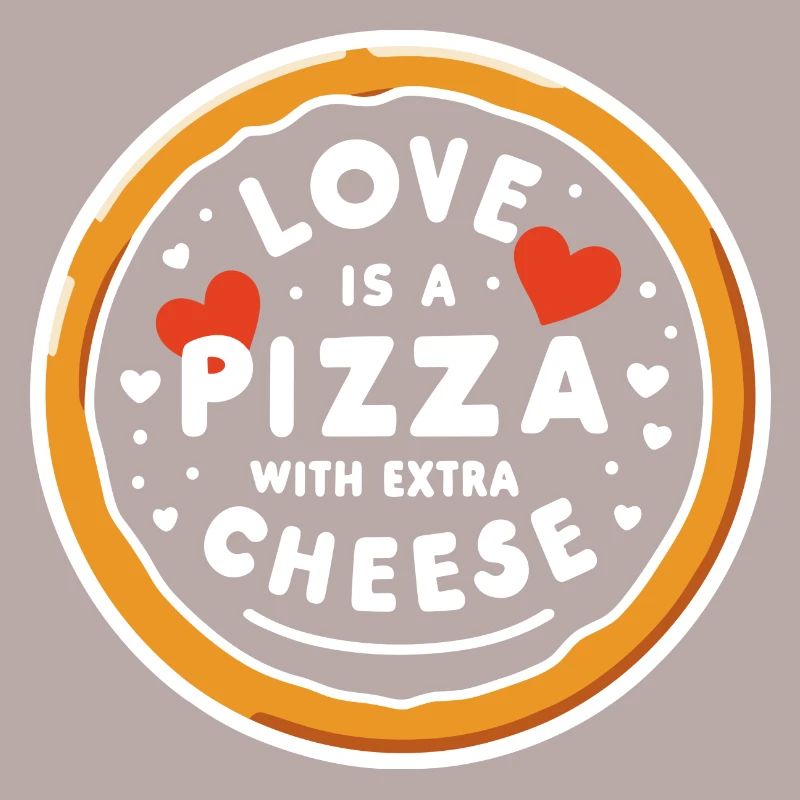 Liebe ist eine Pizza mit extra Käse