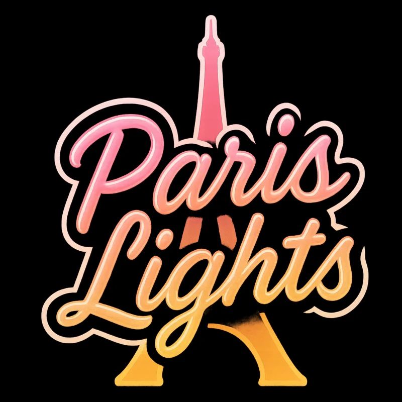 Pariser Lichter – Retro Neon-Farbverlauf