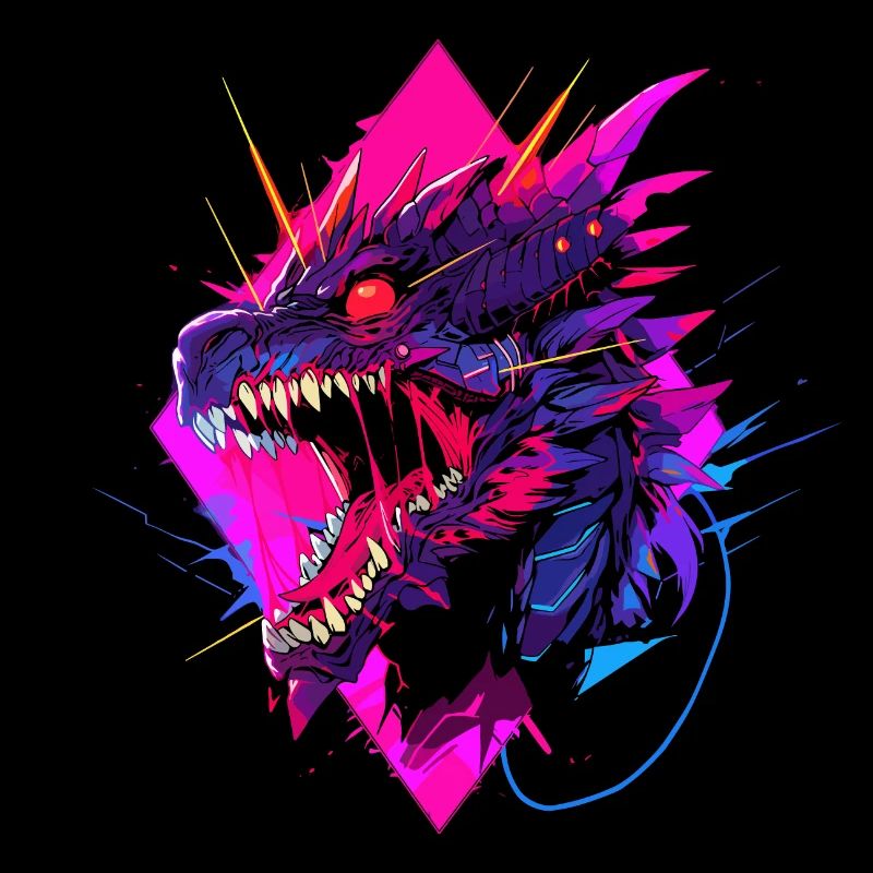 Synthwave Dragon