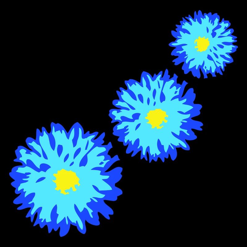 Many Pretty Flowers Colorful Decorative Pattern Beautiful