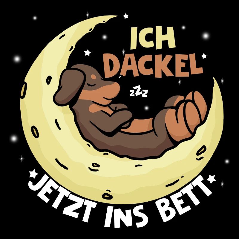 Dackel Geschenkidee Dackshund - Ich dackel jetzt i