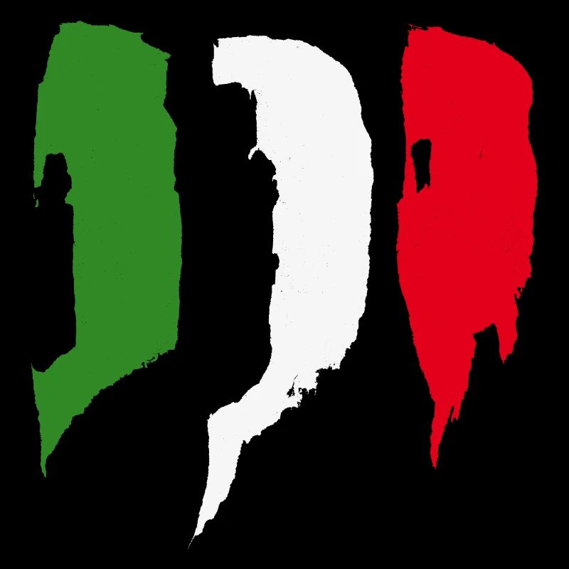 Drapeau de l’Italie - Coups de pinceau