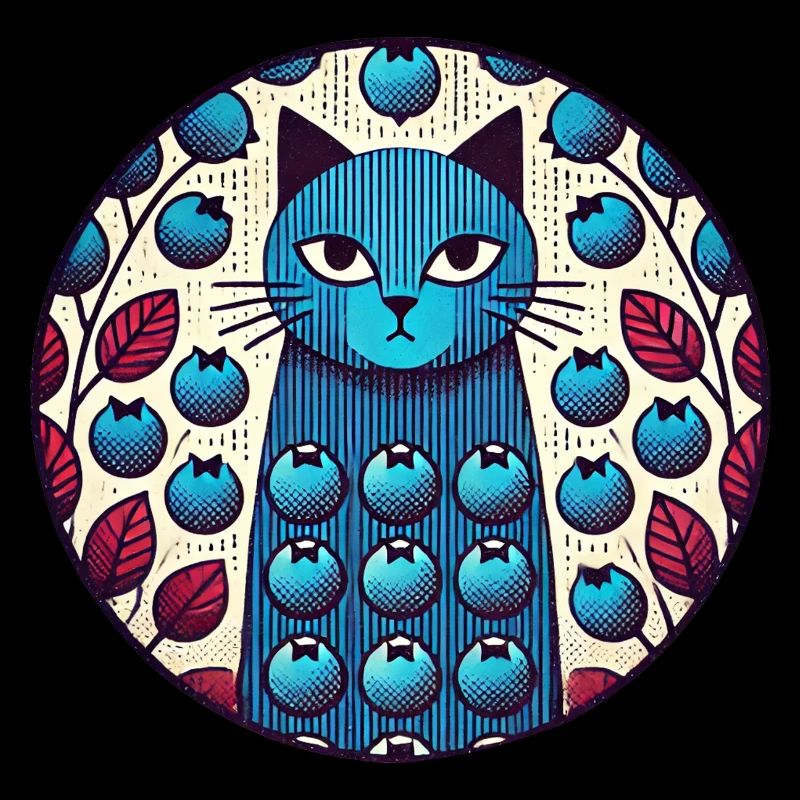 Blaubeer-Katze