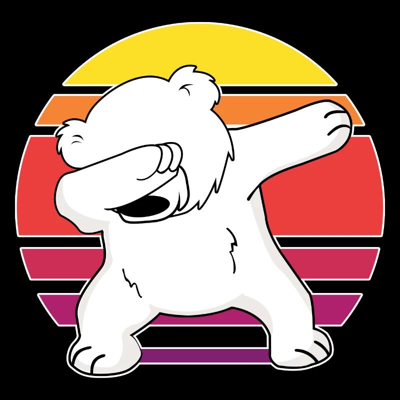 dab dabbing eisbär cool bärchen klima eisbären art