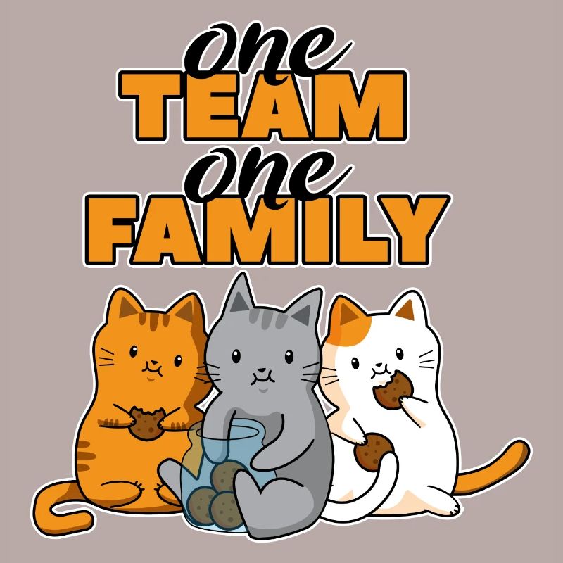 team family cat biscuits baking work colleagues