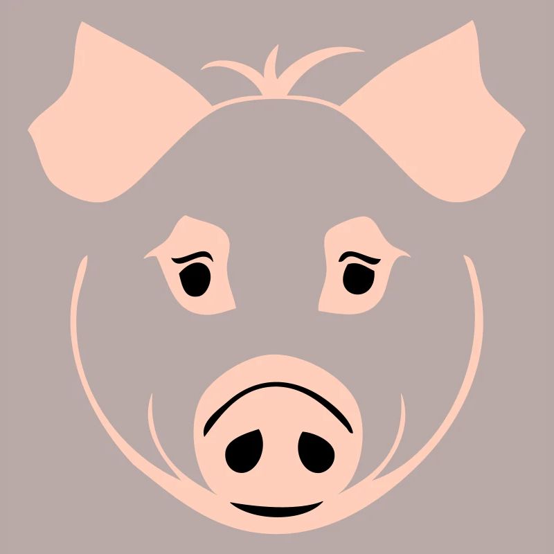 Cochon dans le style comique