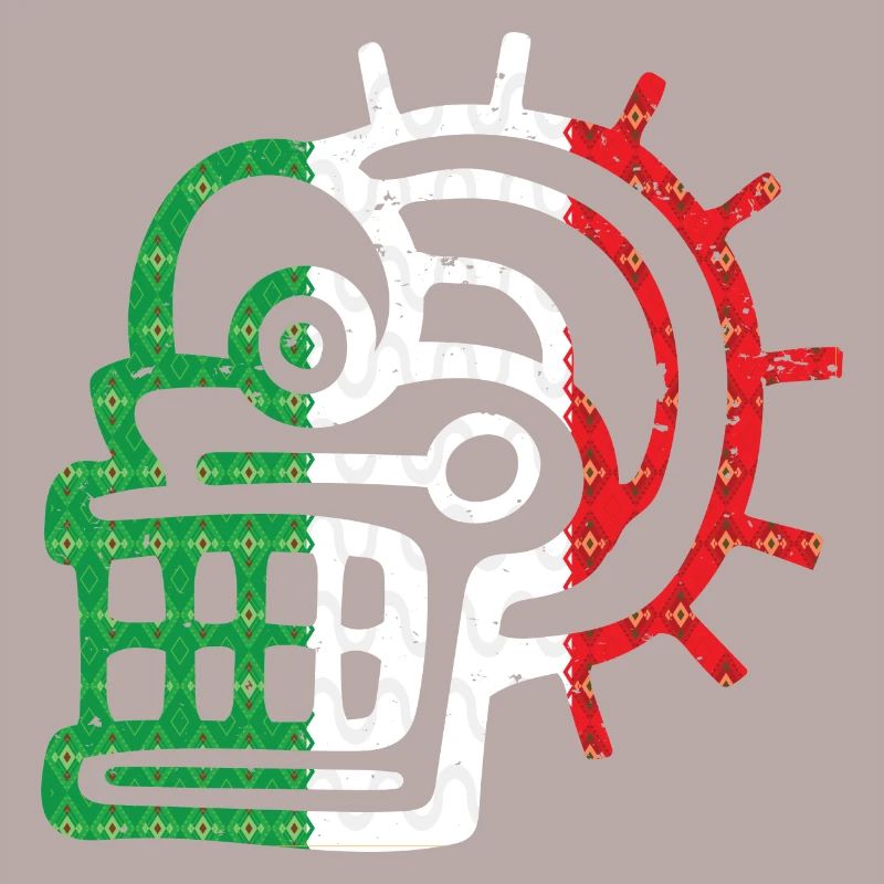 Symbole aztèque Maya mexicain Drapeau mexicain ancien
