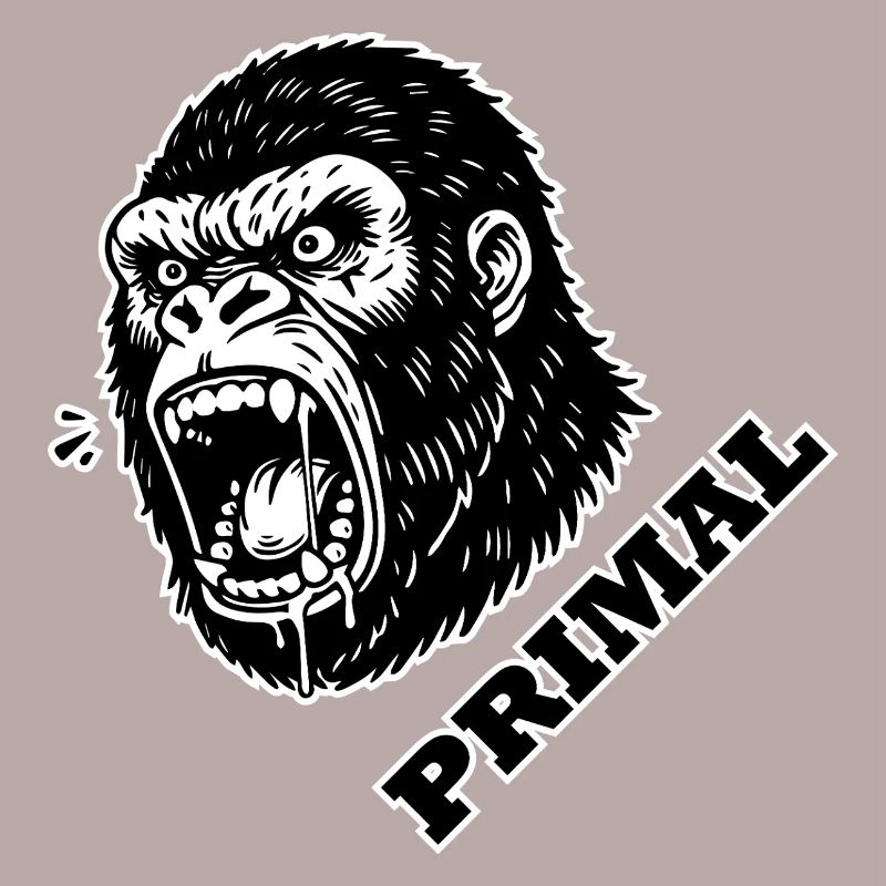 Wütender Gorilla - PRIMAL Design