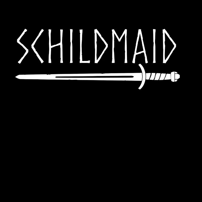 Lettrage Schildmaid avec épée Vikings
