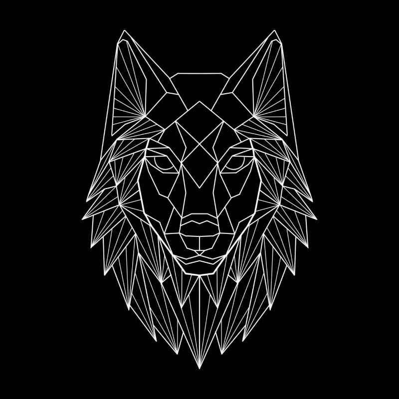 Geometric wolf