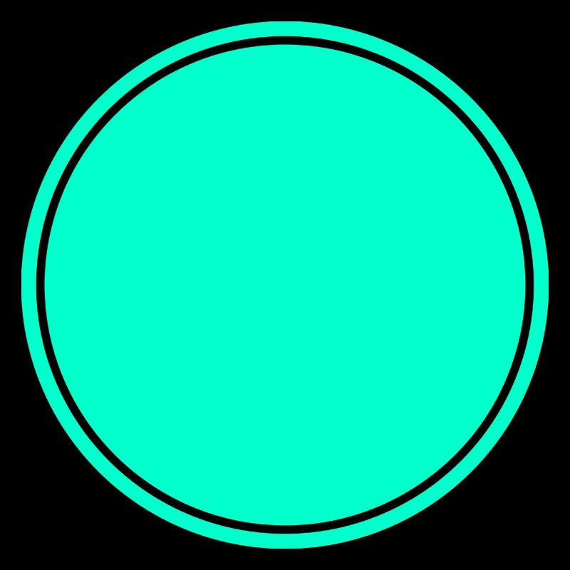 Circle turquoise self design
