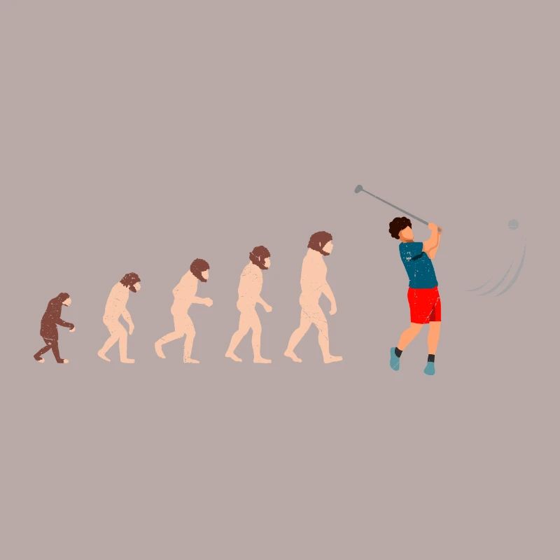 Evolution Golf Golfer Geschenkidee