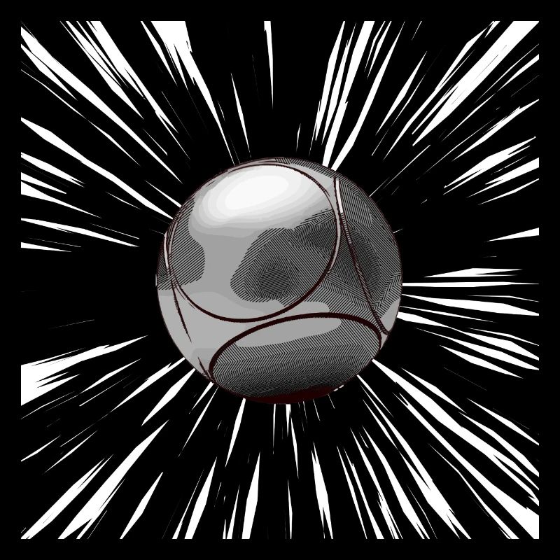 Boule kugel strahlt dunkel