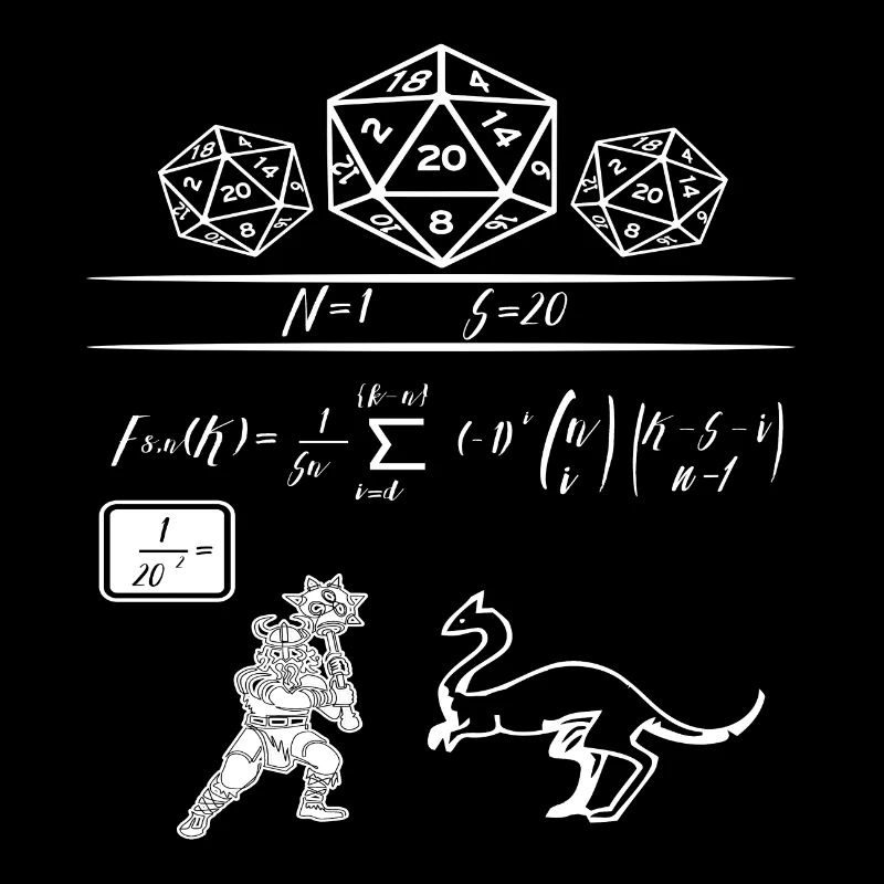 The science of 20 sided dice math lover