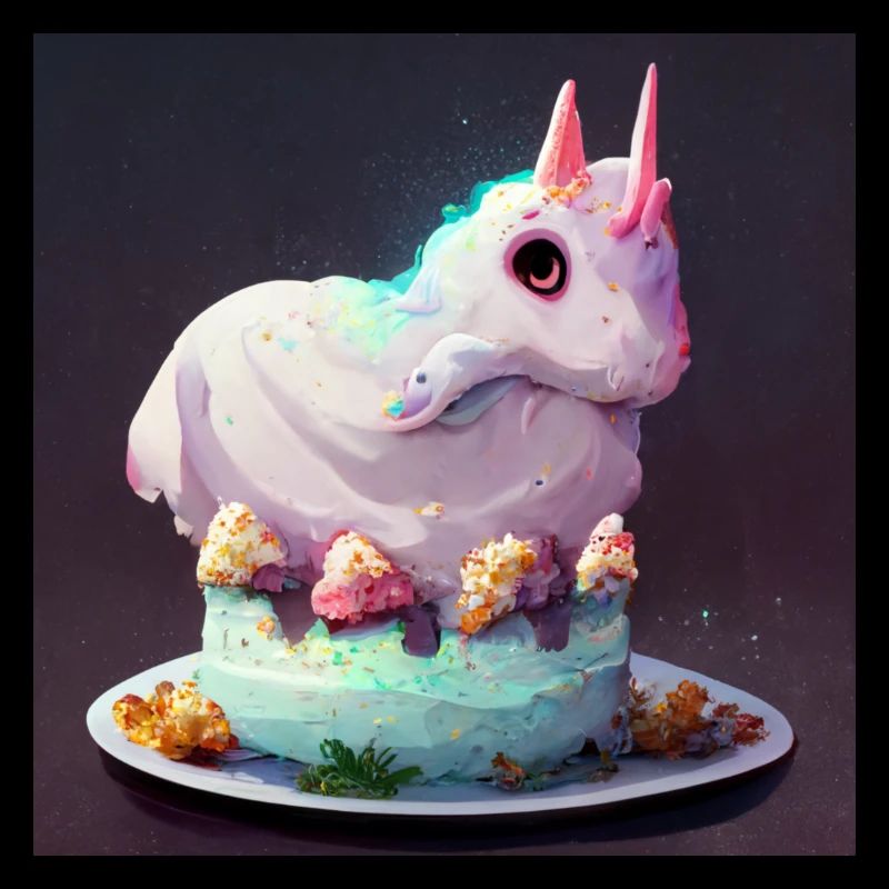 Cake en forme de licorne