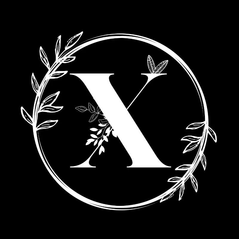 Blumenbuchstabe X