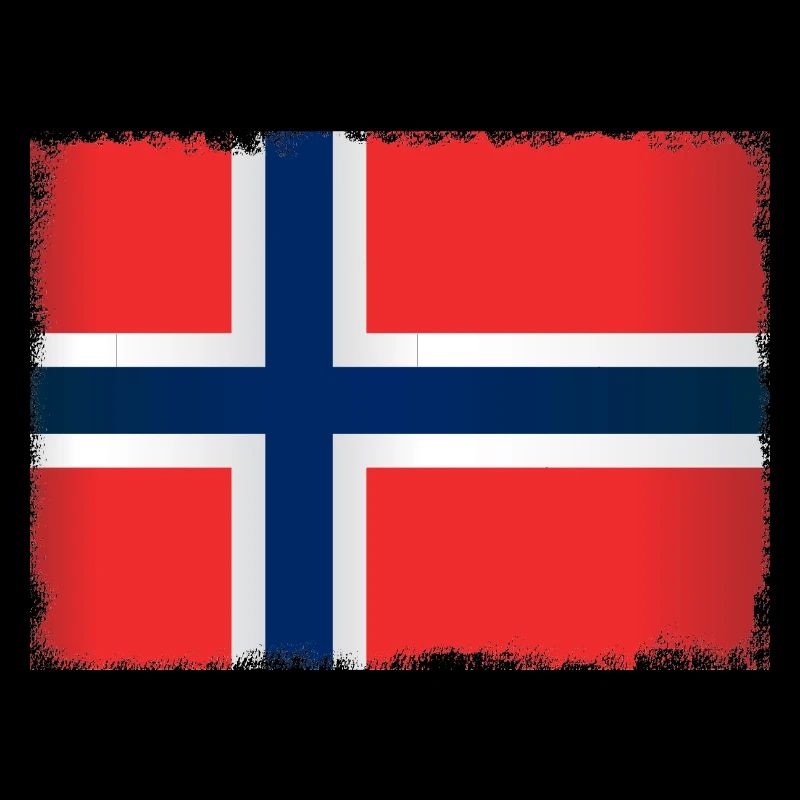Grunge Flagge von Norwegen