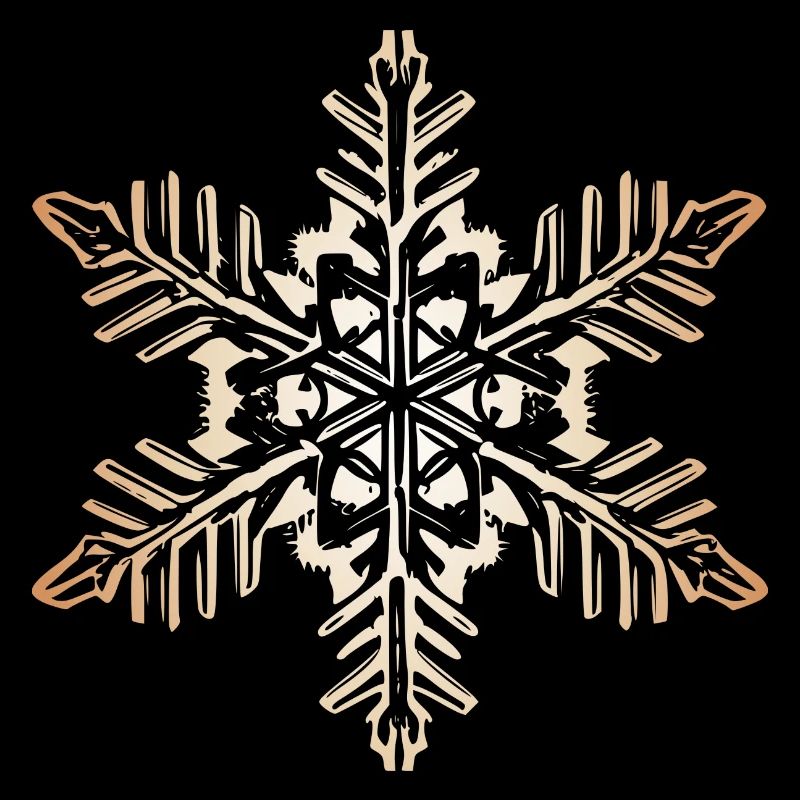 Flocon de neige Neige Hiver Noël chaud coloré