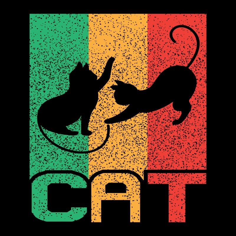 Cat Vintage Retro