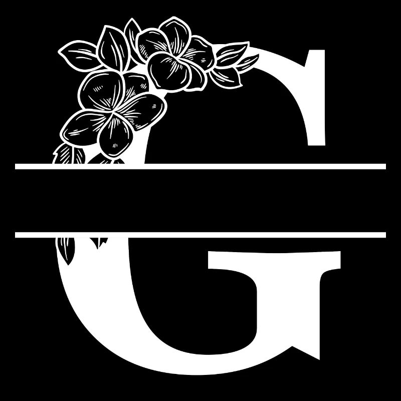 Personalisierter Blumenbuchstabe G