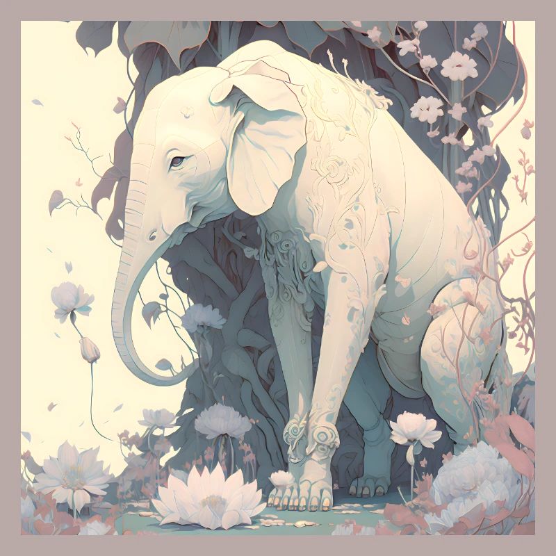 in harmony with nature elephant