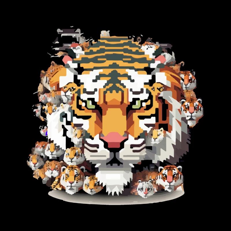 The pixel tiger