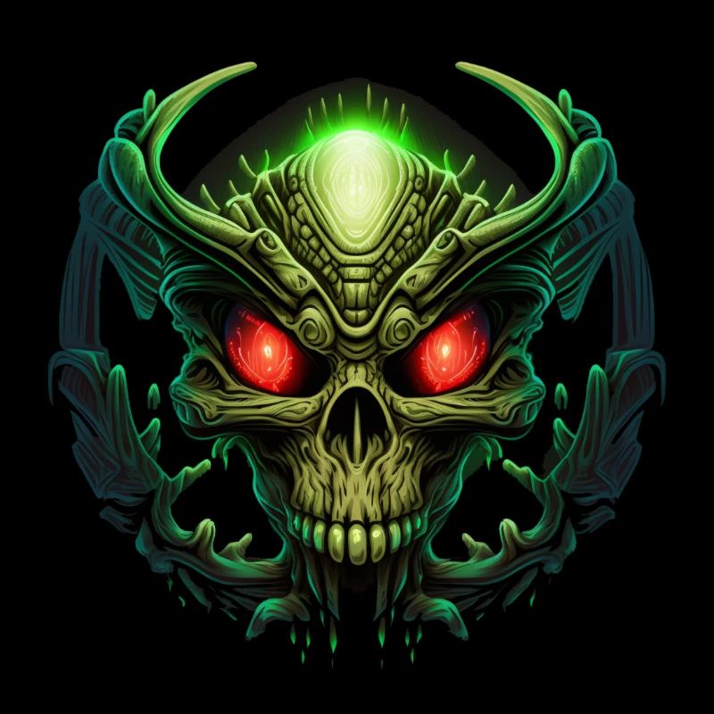 Schädel-Alien